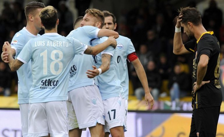 Lazio fiton me goleadë ndaj Beneventos, i bashkohet Juves dhe Napolit