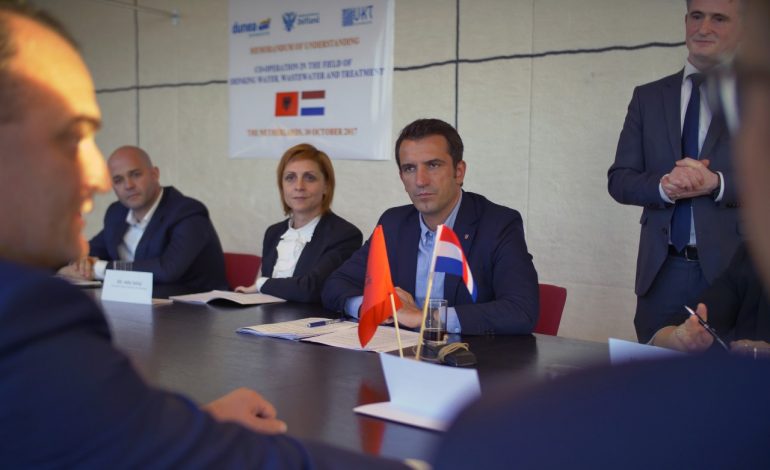 Tirana nënshkroi memorandumin me Autoritetin Rajonal të Ujit në Hollandë