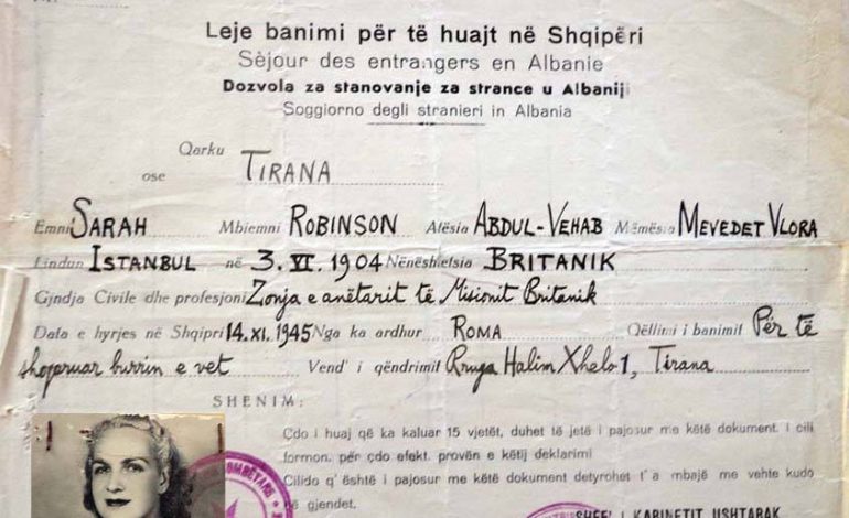 Dokumenti/ Publikohet leja e banimit të Sarah Blloshmit, ja vendi ku ka jetuar