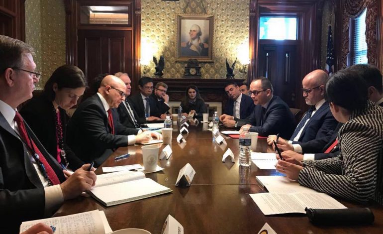 Bushati, me Këshilltarin e Trump për Sigurinë: SHBA angazhim në rajon kundër influencës ruse (FOTO)