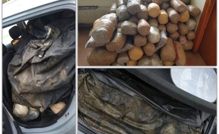 Gomonia me 1.6 tonë drogë, pamjet e reja nga transportimi në Komisariat i të arrestuarve