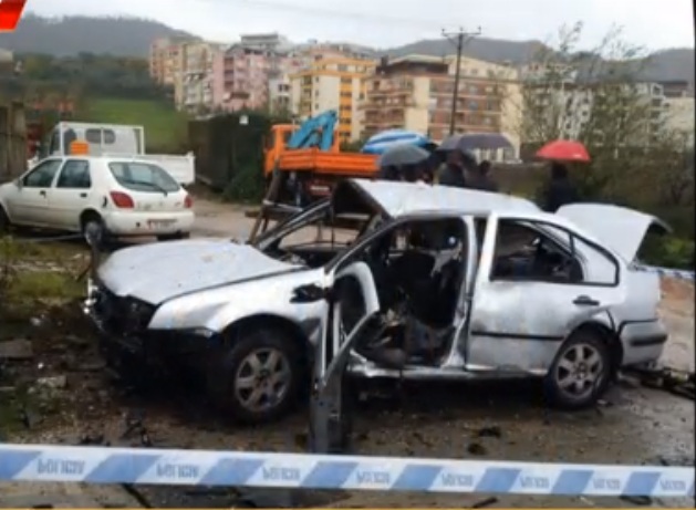 Tiranë/ Atentat me tritol makinës së biznesmenit të inerteve (FOTO)