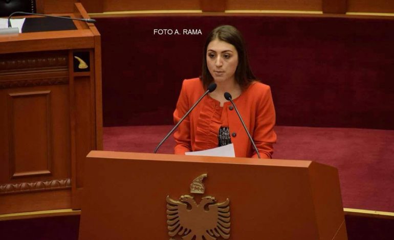 FOTOT/ Pas sherrit me shkopinj bejsbolli në zonën e saj zgjedhore, deputetja me veshje plot klas në Kuvend