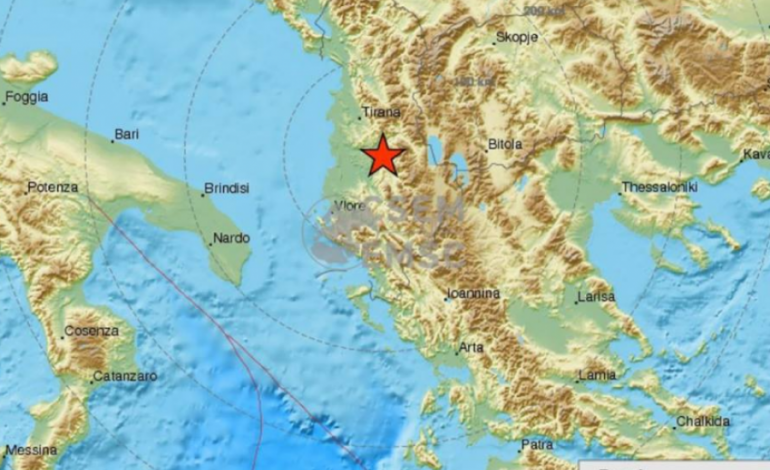 HARTA/ Një tërmet i lehtë ka lëkundur Tiranën dhe Elbasanin gjatë natës, ja zona më e prekur