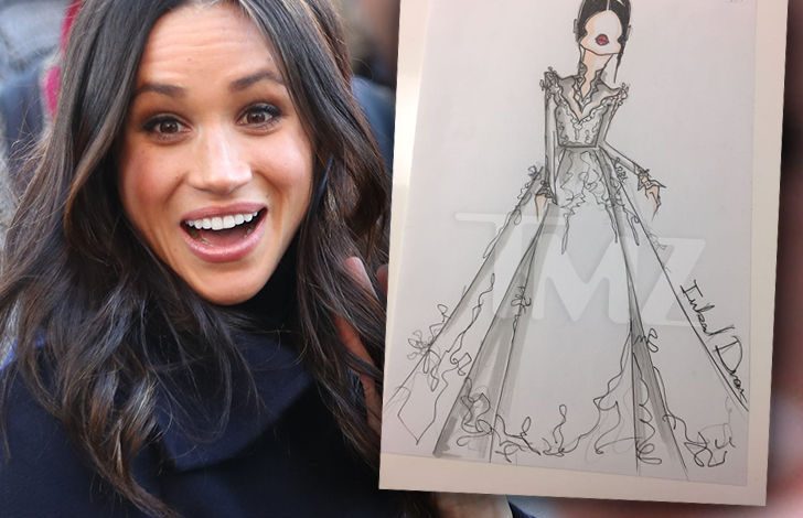 Ja si do të vishet Meghan, nusja e Princ Harry-t ditën e martesës. Dalin skicat e fustanit (FOTO)