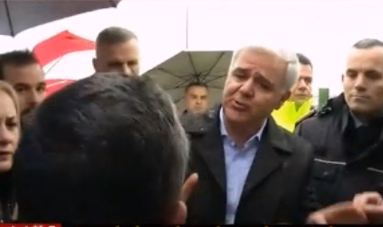 Qytetarët e pakënaqur, debat me ministrin e brendshëm në autostradë