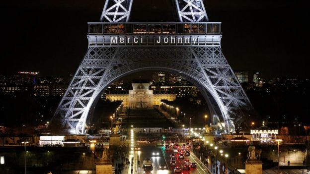 Vdekja e Johnny Hallyday, Franca i jep lamtumirën e fundit yllit të saj