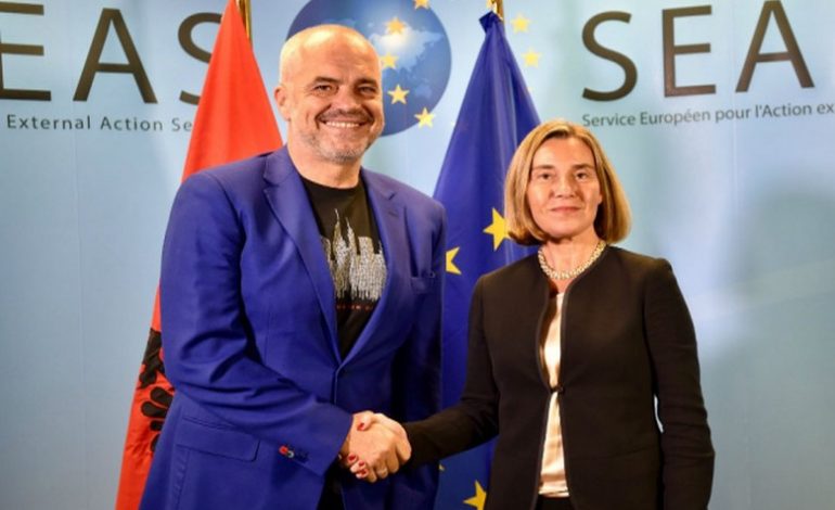 Opozita nesër në protestë, Rama takim në Bruksel me Federica Mogherinin