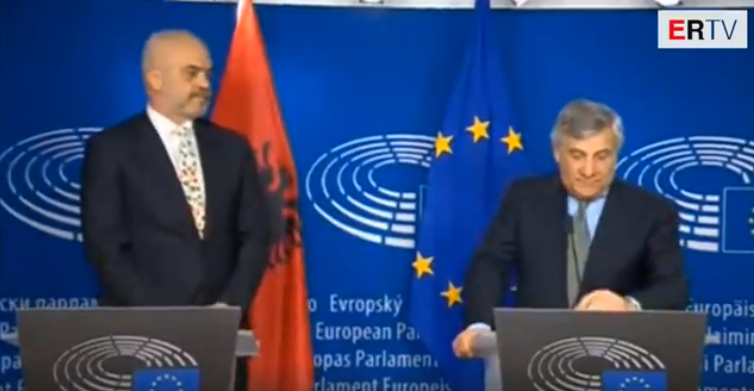 VIDEO/ Rama përgëzohet nga Presidenti i PE: Jeni më pranë hapjes së negociatave me Bashkimin Europian