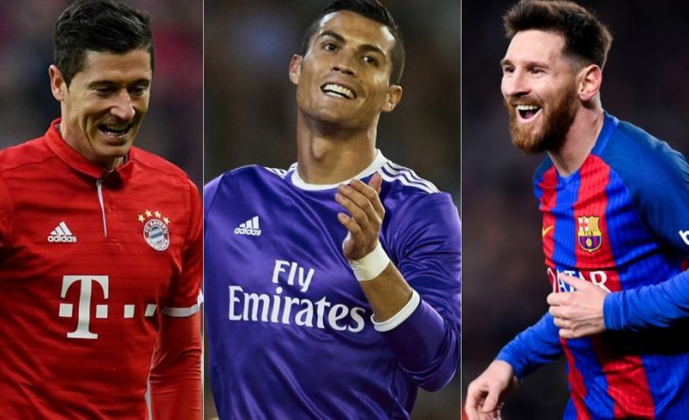 (FOTO) Garë e ashpër mes yjeve të futbollit, njihuni me 5 Top golashënuesit e vitit 2017