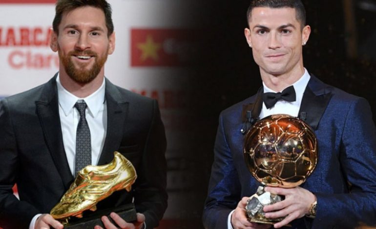 Messi dhe Ronaldo ndanë ‘të artat’, argjentinasi mori ‘Këpucën’, portugezi ‘Topin’