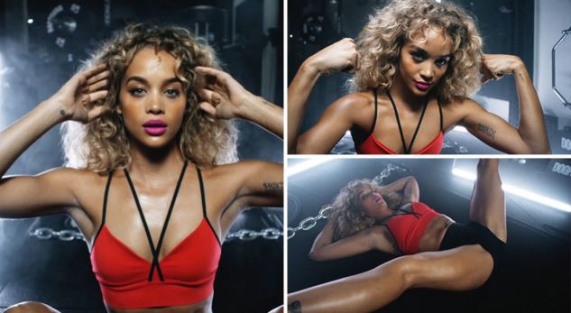 (VIDEO) Jasmine tregon trupin seksi gjatë stërvitjes