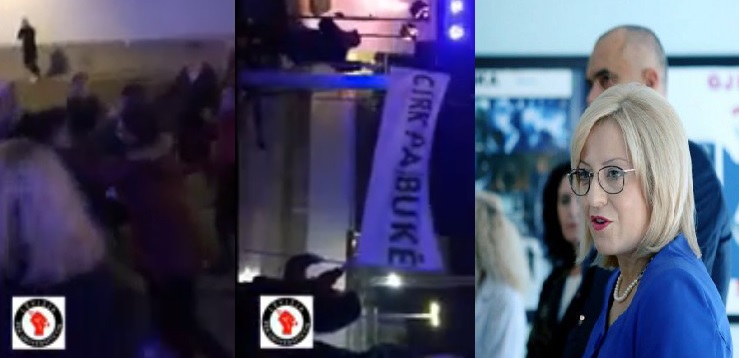 VIDEO/ Goditen studentët e “Lëvizjes për Universitetin”, protestuan në aktivitetin e ministrisë së Arsimit