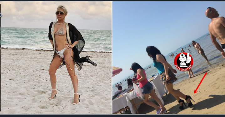 UPS/ Lady Gaga si Linda Morina, me taka në mes të plazhit (FOTO)