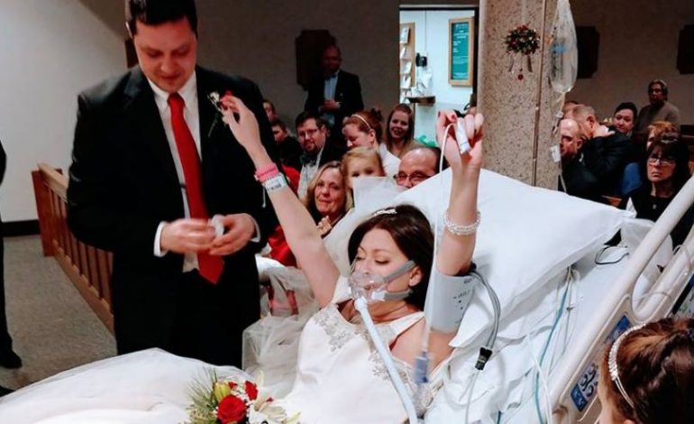 Thotë “Po” në shtratin e vdekjes, 31-vjeçarja me kancer plotëson ëndrrën për t’u martuar (FOTO)