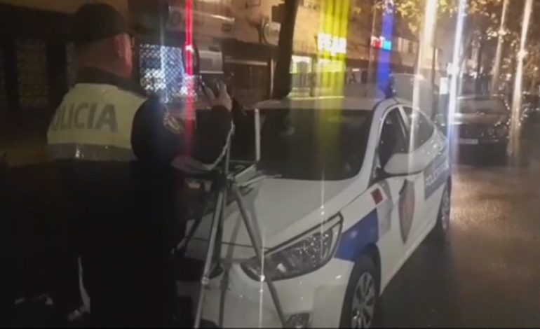 VIDEO/ Policia rrugore e Tiranë ndalon shoferin. Po i jepte me 119 km/orë në qytet