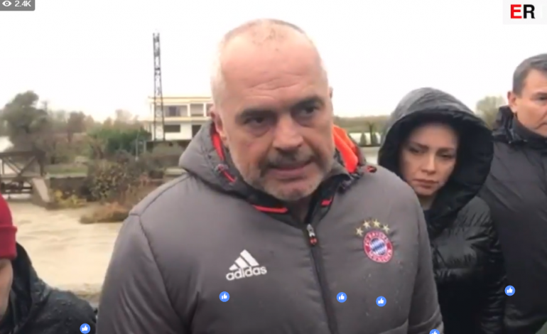 Përmbytjet/ Rama falënderon Bashën, apel për qytetarët: Bilancet i bëjmë kur të dalë dielli (Video)