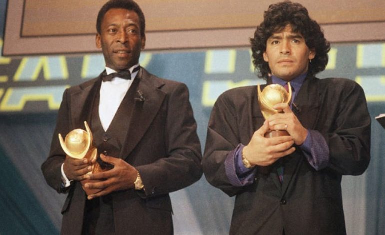 Foto që po bën xhiron e botës, nuk mund ta imagjinoni se çfarë i bën Maradona brazilianit Pele