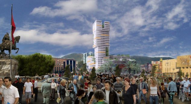 “Eyes of Tirana”/ I hapet rrugë ndërtimit të kullës 26-katëshe në qendër të Tiranës