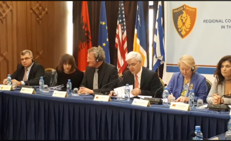 Konferenca ndërkombëtare kundër krimit të organizuar/ Xhafaj: Tolerancë zero për grupet kriminale