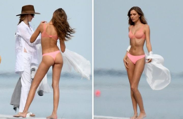Ylli i Victoria’s Secret pozon fotot e nxehta në plazhet e Miamit (FOTO)