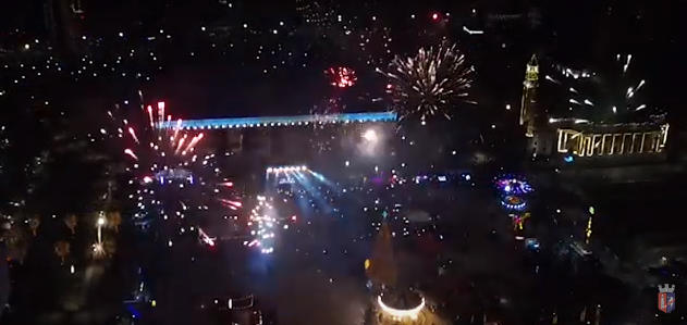 VIDEO/ Si e priti Tirana Vitin e Ri 2018, shikoni PAMJET me dron nga spektakli i fishekzjarreve