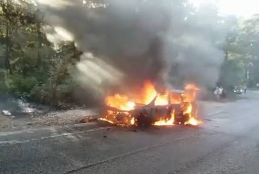 Merr flakë makina e shefit të policisë rrugore në Gjirokastër, shkak u bë… (FOTO)