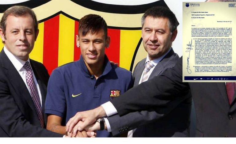 Barcelona në gjyq, zbulohet kontrata sekrete e Neymarit me Rosell dhe Bartomeu