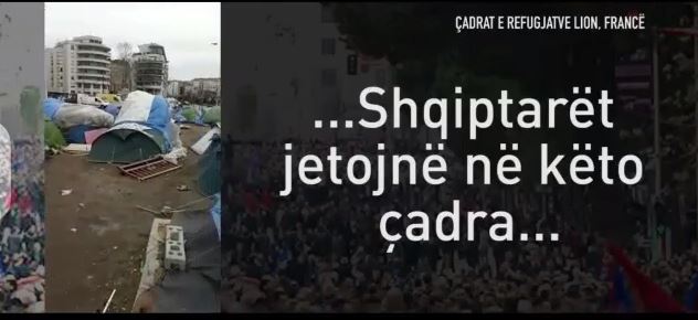 VIDEO/ Mesazhi i shqiptarëve në kampin e rrefugjatëve: Ikëm se nuk ka as punë as përkrahje