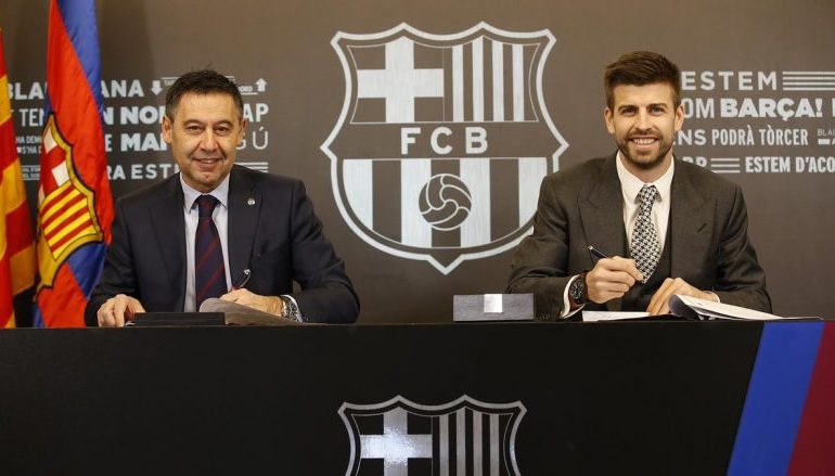 Zyrtare: Pique rinovon me Barcelonën deri në vitin 2022