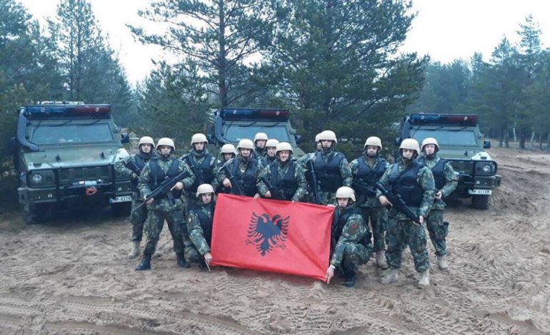 FOTO/ Trupat ushtarakë shqiptarë bashkë me kolegët e tyre duke u stërvitur në Letoni