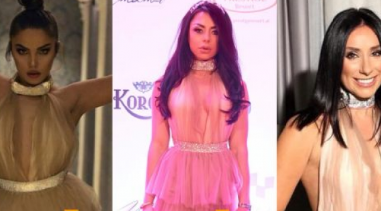 ‘3 të famshme, 1 fustan’/ Cilës i rri më mirë? (FOTO)