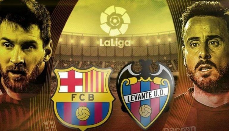 Barcelona – Levante, formacionet zyrtare