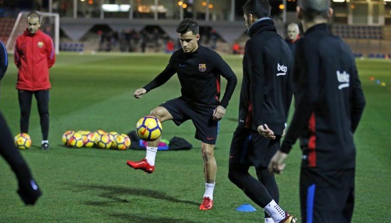 (FOTO) Coutinho zhvillon stërvitjen e parë me bashkëlojtarët e tij te Barcelona