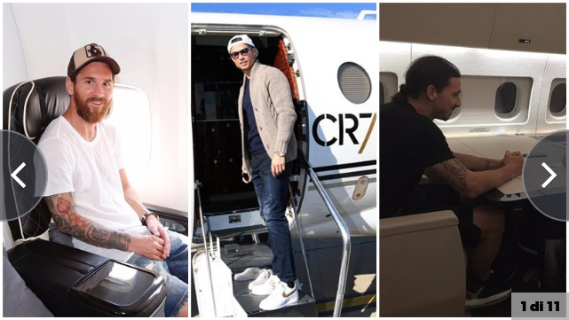 (FOTO) Nga Kaka te Ronaldo, 10 futbollistët që kanë shpenzuar më shumë për aeroplanin privat