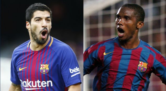(FOTO) Suarez tejkalon Eto’o, sulmuesi i shtatë në histori të Barcelonës