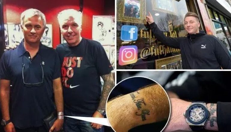 FOTO/ Tatuazhi i fshehur i Jose Mourinhos që e bëri për gruan, por nga frika e vonoi dy vjet