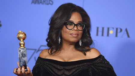 Fjalimi emocionues i të famshmes Oprah Winfrey në Golden Globe, që po bën xhiron e botës