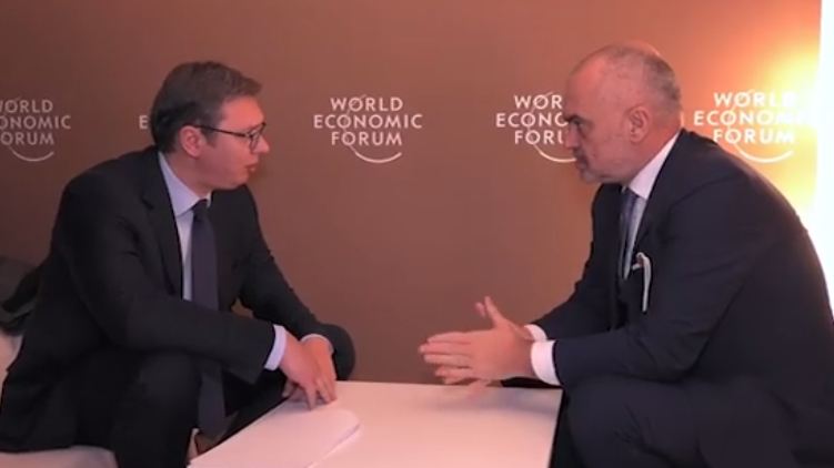 TAKIMI NË DAVOS/ Rama-Vuçiç: Bisedime për bashkëpunimin mes vendeve, dhe për dialogun me Kosovën