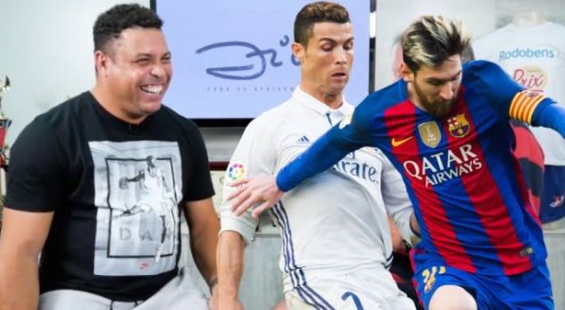 Braziliani Ronaldo e shpreh qartë Cristiano është më vendimtar se Lionel Messi (VIDEO)