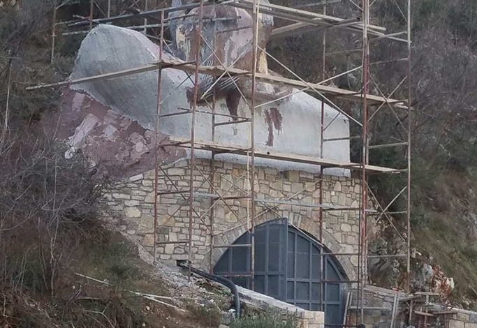 Skulptura gjigante e Skënderbeut në Labinot të Elbasanit. Fillimi i një projekti… (FOTO)