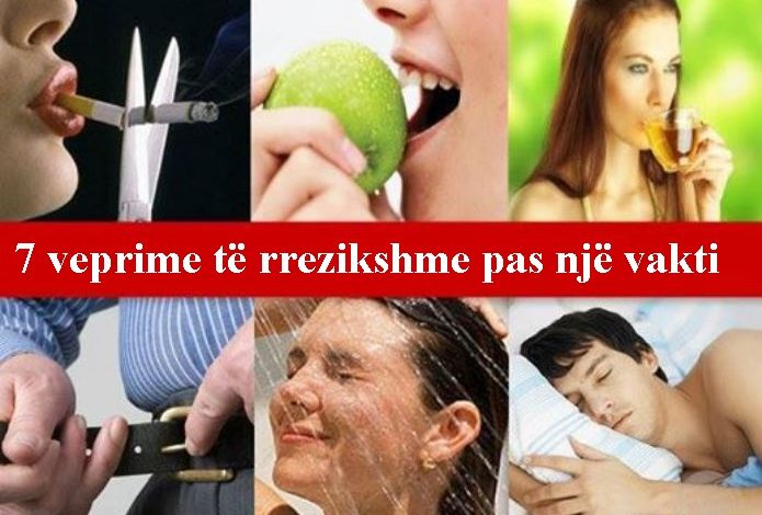 “Nga cigarja deri tek dushi”. Mos i bëni ASNJËHERË këto aktivitete pas ngrënies