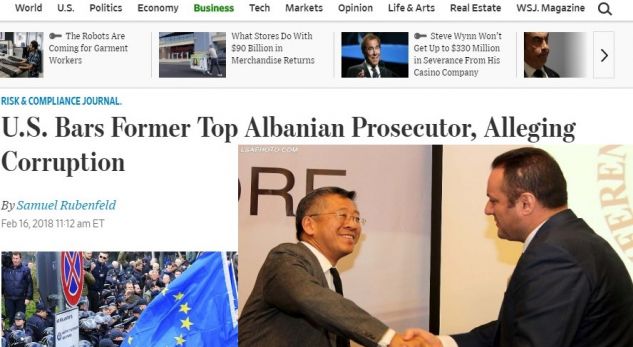 Përplasja me LU. “Wall Street Journal”: Llalla, i përfshirë në raste të dukshme korrupsioni gjatë detyrës (ARTIKULLI I PLOTË)