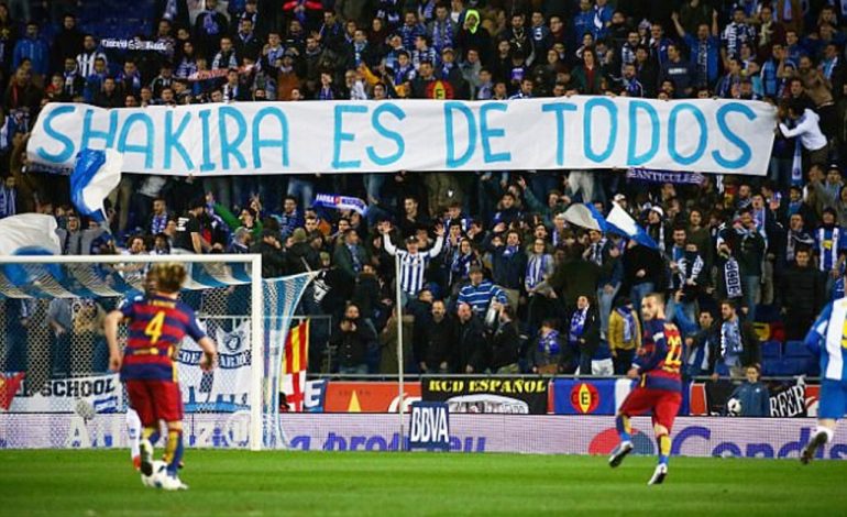 Espanyol merr masa për banderolën: “Shakira është e të gjithëve”!