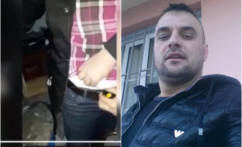 ELTON FERKO/ Del VIDEO ku e kishte fshehur drogën ZOTERIA nga FIERI. Polici futi dorën për ta kontrolluar POR…
