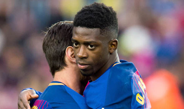 Dembele i neveritur nga Messi-n dhe Suarez