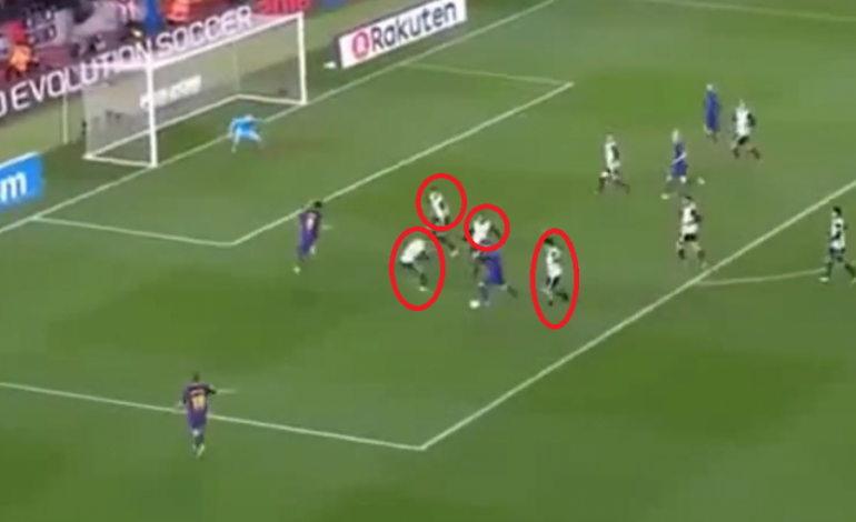 VIDEO/ Messi tërheq zvarrë 4 futbollistë, çmendet komentatori arab