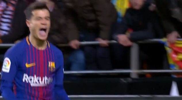 Valencia-Barcelona/ Coutinho shënon golin e parë me katalanasit