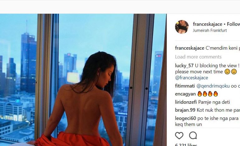 Françeska nxjerr gjoksin topless por ka një problem me pamjen, fansat shpërthejnë në komente