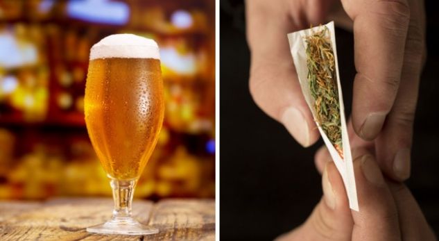 Alkooli dëmton trurin më shumë se kanabisi